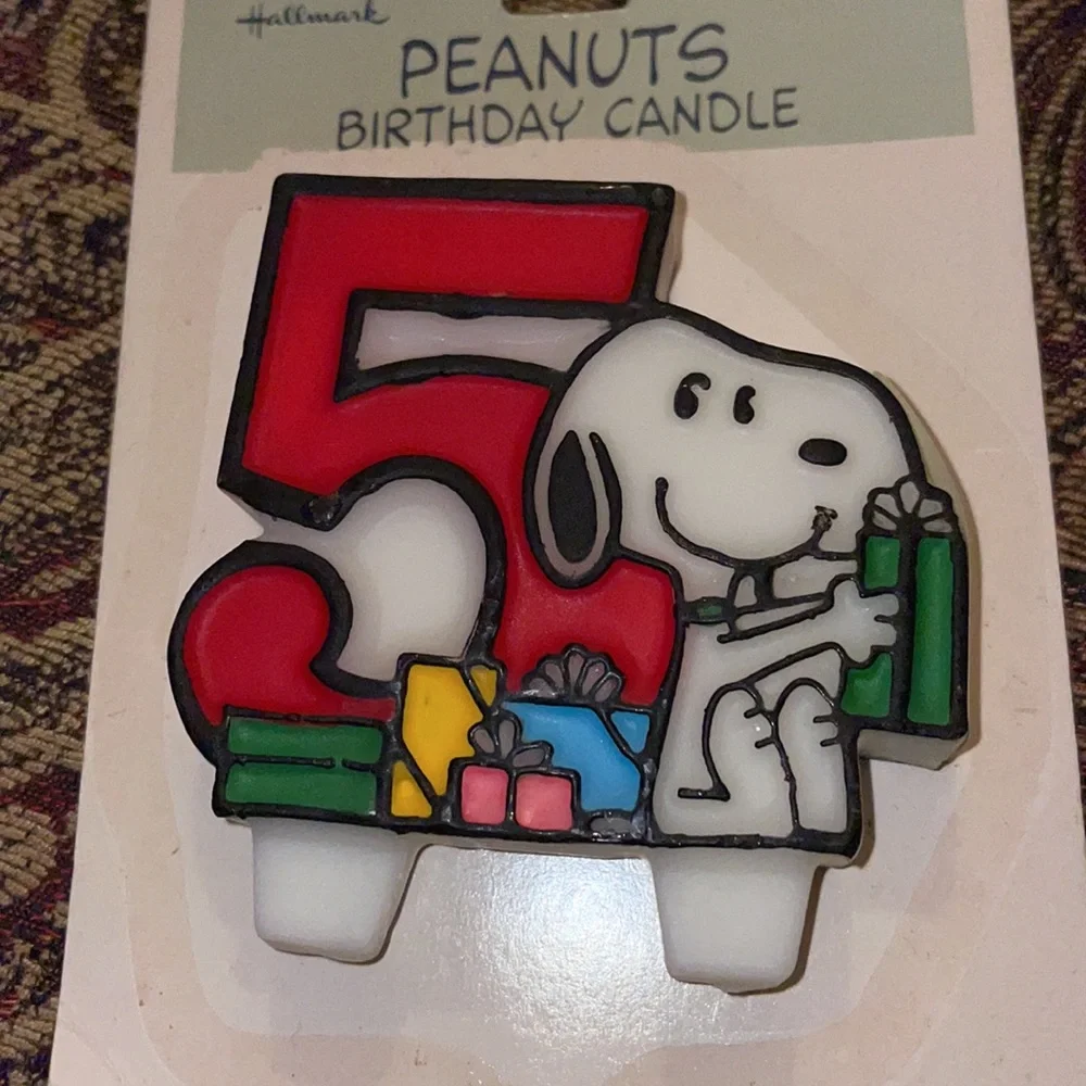 Hallmark Peanuts Snoopy birthday candle #5